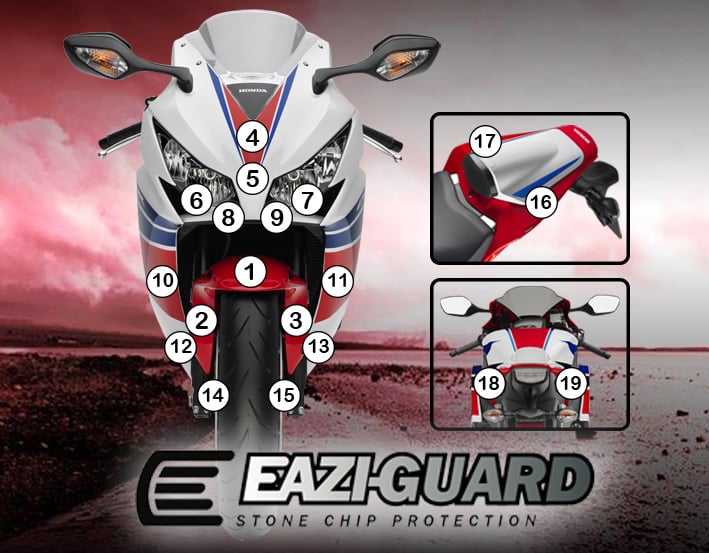 Eazi-Guard Honda CBR1000RR 2012 - 2016 Gloss Paint Protection Film