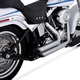 Vance & Hines Shortshots Staggered Softail 86-11 Chrome Full Exhaust System