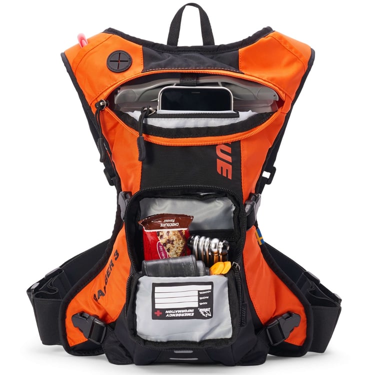 USWE Ranger 3L Black/Orange Hydration Backpack