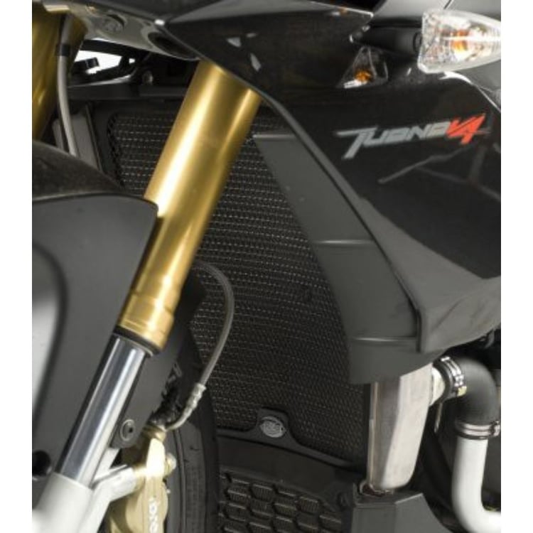 R&G Aprilia V4 Tuono Black Radiator Guard