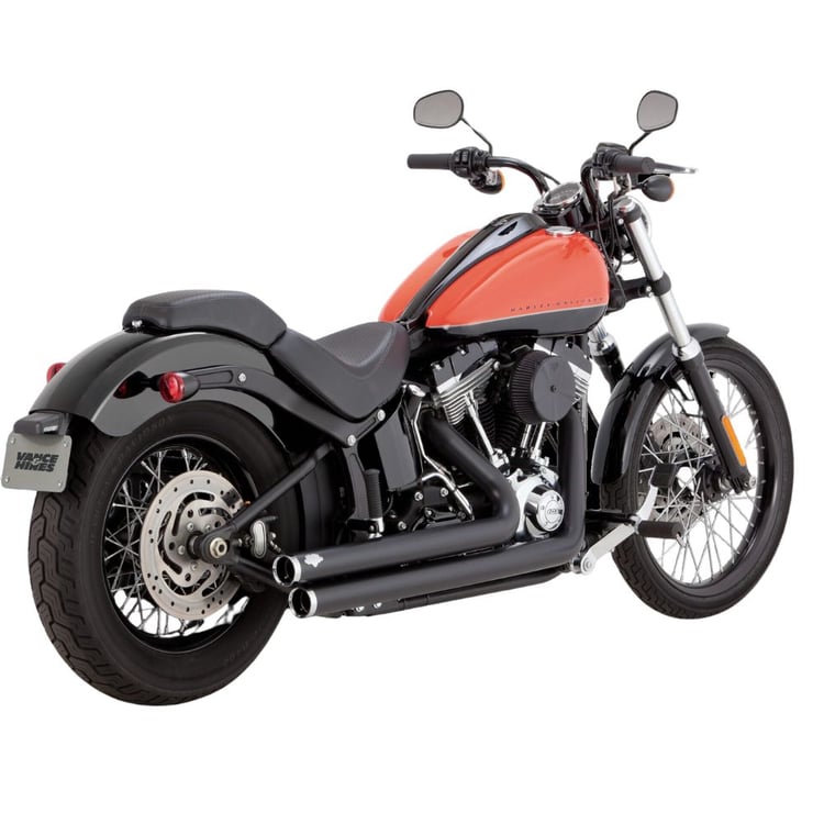 Vance & Hines Bigshot Staggered Dyna 06-17 (excl Switchback) Black Full Exhaust System