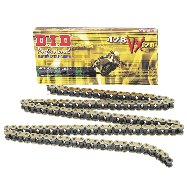 D.I.D 428VX (120) Clip Link Gold Chain