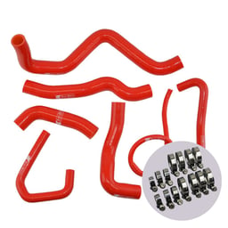 Eazi-Grip Kawasaki ZX-6R Red Silicone Hose and Clip Kit
