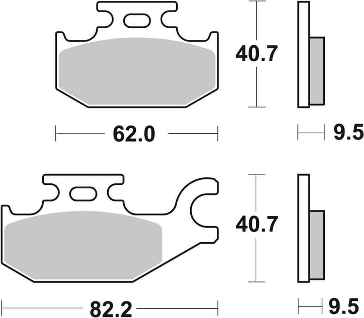 SBS Racing Offroad Front / Rear Brake Pads - 754SI