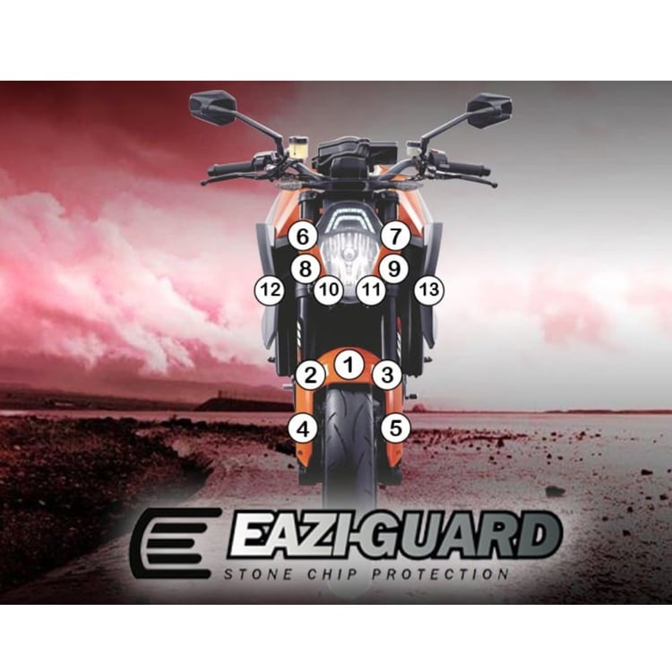 Eazi-Guard KTM 1290 Super Duke R 2014 - 2016 Gloss Paint Protection Film