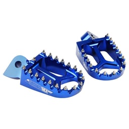 States MX Yamaha Blue 2 Alloy Off Road Footpegs