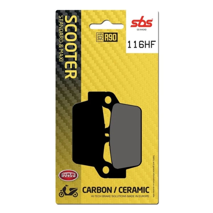 SBS Ceramic Scooter Front / Rear Brake Pads - 116HF