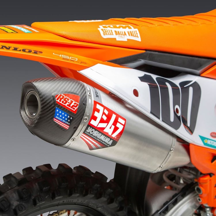 Yoshimura KTM 450SX-F FE | Husqvarna FC450 RE 22-24 RS-12  with Aluminum Muffler Stainless Full System Exhaust