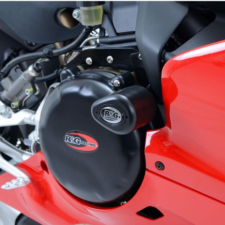 R&G Ducati 899/959/1199/1299 Panigale/V2 Black Right Hand Side No Drill Aero Crash Protectors