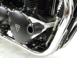 R&G Triumph Thruxton/Bonneville Black Crash Protectors