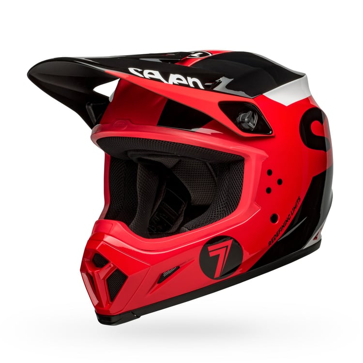 Bell MX-9 MIPS Seven Phaser Black Red Helmet