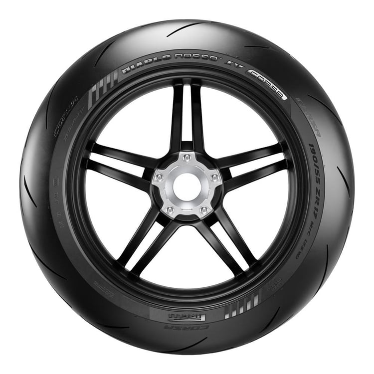 Pirelli Diablo Rosso IV Corsa 190/55ZR17 M/C (75W) TL Rear Tyre