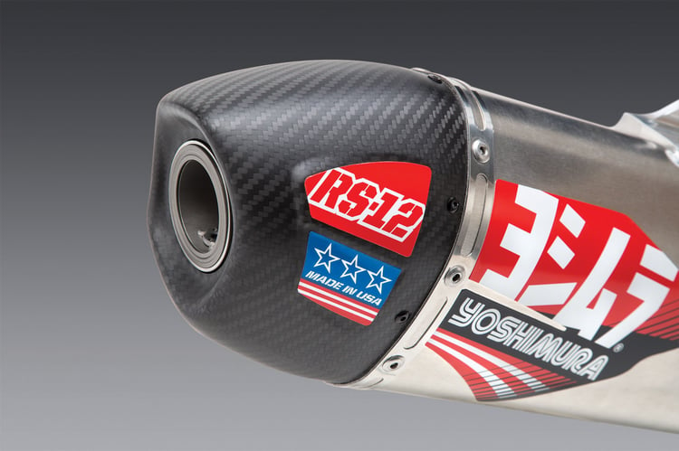 Yoshimura RS-12 Kawasaki KX450F (2019-2021) / KX450X (2021) Stainless Full Exhaust/Aluminum Muffler