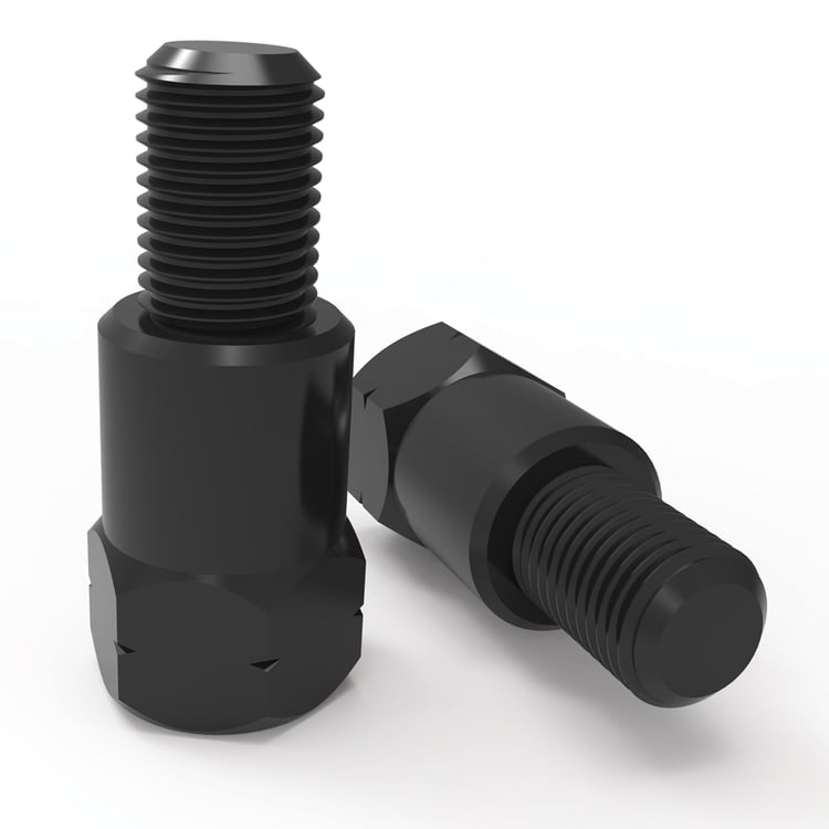 Oxford 10mm to 10mm Reverse Thread Mirror Adaptors