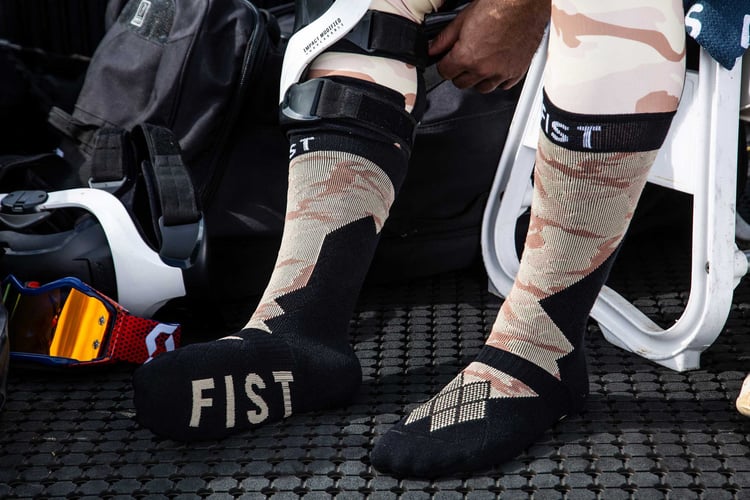 Fist Handwear Sandstorm Camo Moto Socks