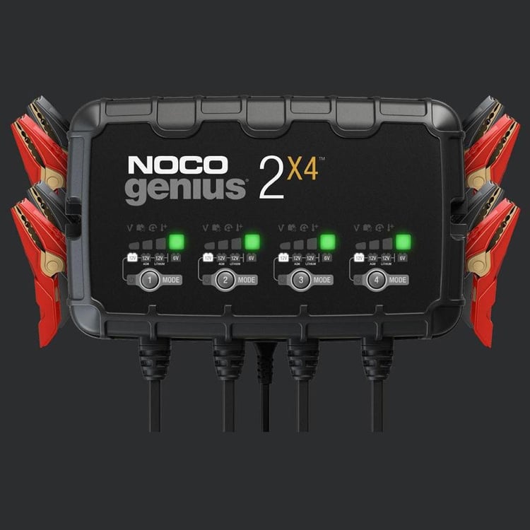 Noco Genius 2X4 6/12V 2A X 4 Bank Charger