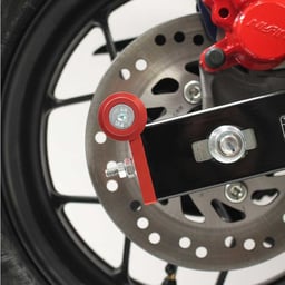 Oggy Knobbs Honda GROM Red Race Stand Chain Adjuster