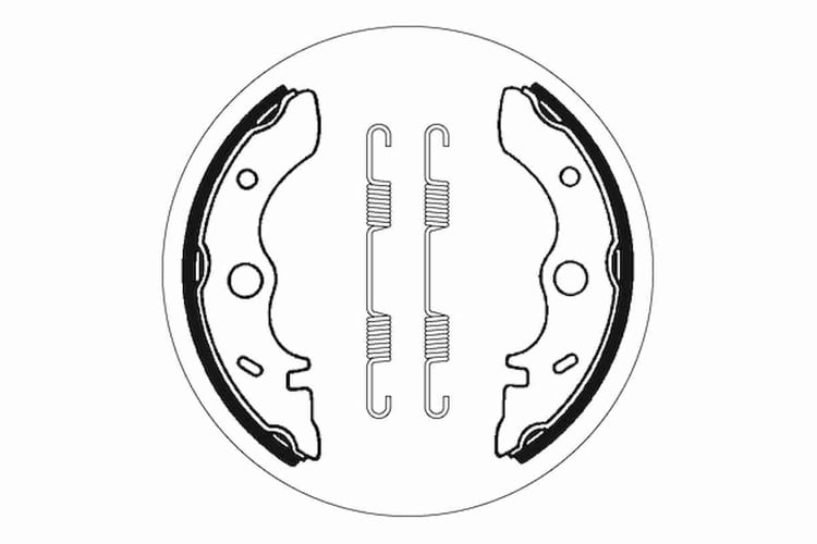 SBS Front / Rear Brake Shoes - 2054