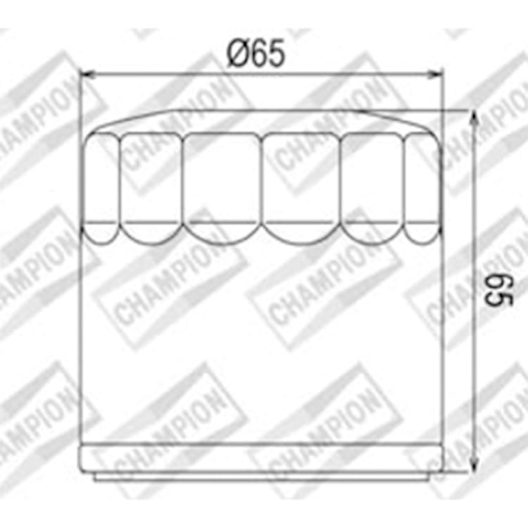 Champion COF454 (554) Oil Filter