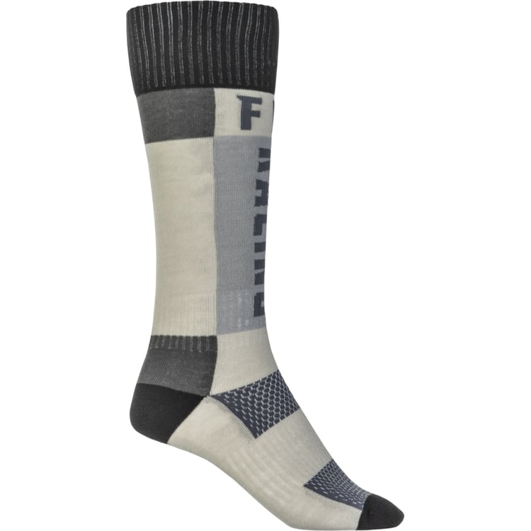Fly Racing 2022 Youth Thick Grey/Black Socks