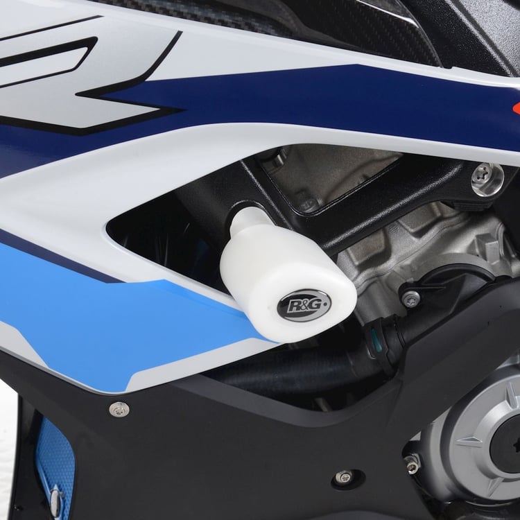 R&G BMW M1000RR 21-onwards White Asymmetrical Kit Aero Style Crash Protectors