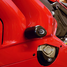 R&G Ducati Panigale V4/S/R Black Aero Crash Protectors