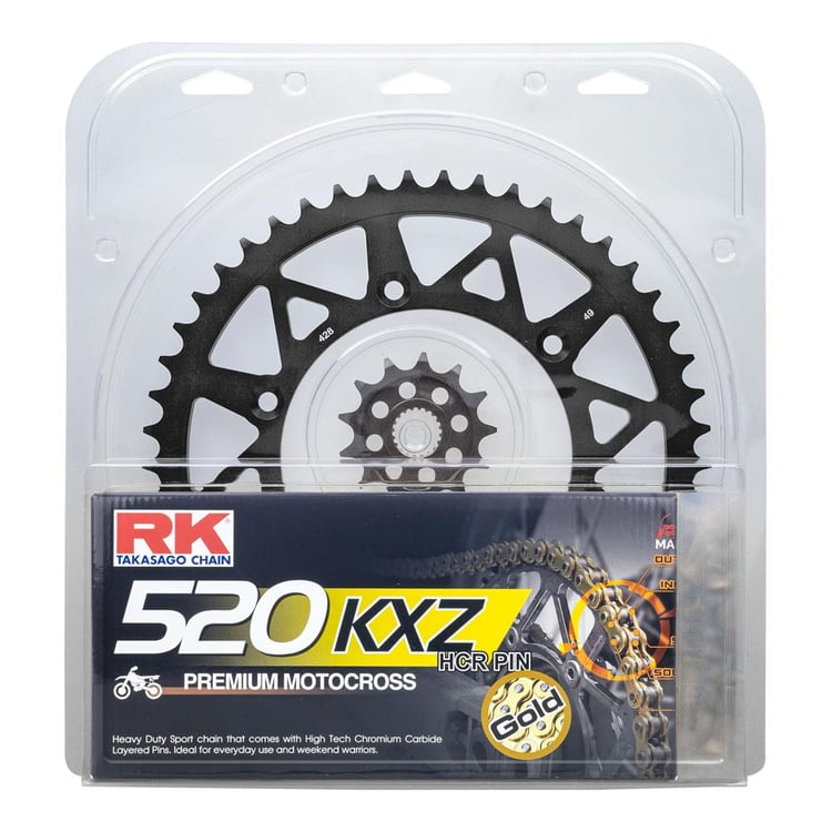 RK Lite KTM 150 SX 09-21 Black 14/48 Chain & Sprocket Kit