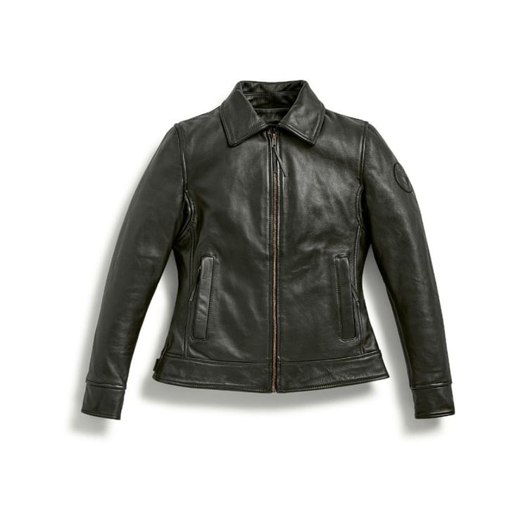 BMW Ladies Engineer Black Leather Jacket