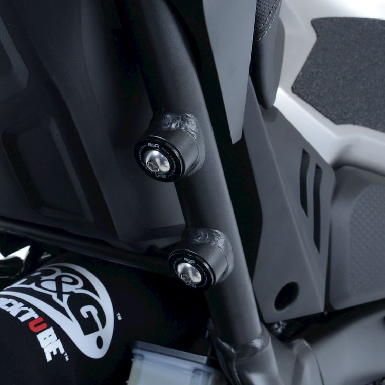 R&G Honda CB125R/CB300R Black Rear Foot Rest Blanking Plugs