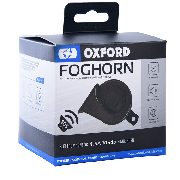 Oxford 12 Volt Black Fog Horn