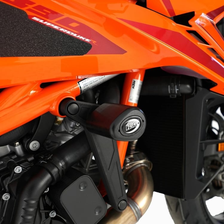 R&G KTM 1390 Super Duke R (Evo) Black Aero Crash Protectors