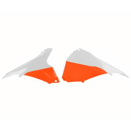 Polisport KTM EXC/EXC-F 2014-2015 White / Orange Airbox Covers