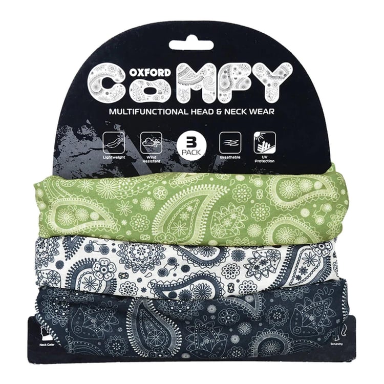 Oxford Comfy Paisley 3 Pack Neck Warmer