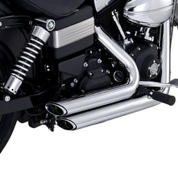 Vance & Hines Shortshots Staggered Dyna 12-17 (excl Switchback) Chrome Full Exhaust System