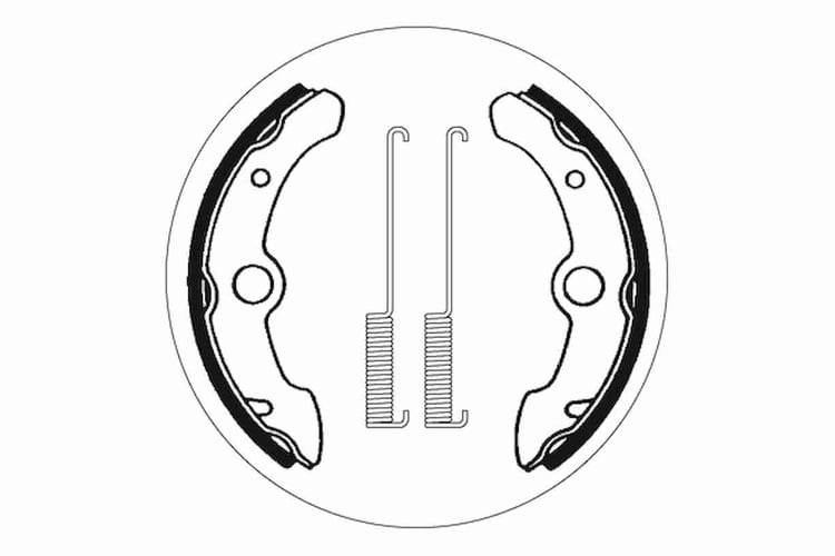 SBS Front / Rear Brake Shoes - 2114