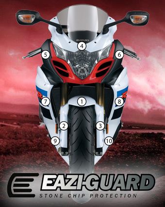 Eazi-Guard Suzuki GSX-R 1000 2009 - 2016 Gloss Paint Protection Film