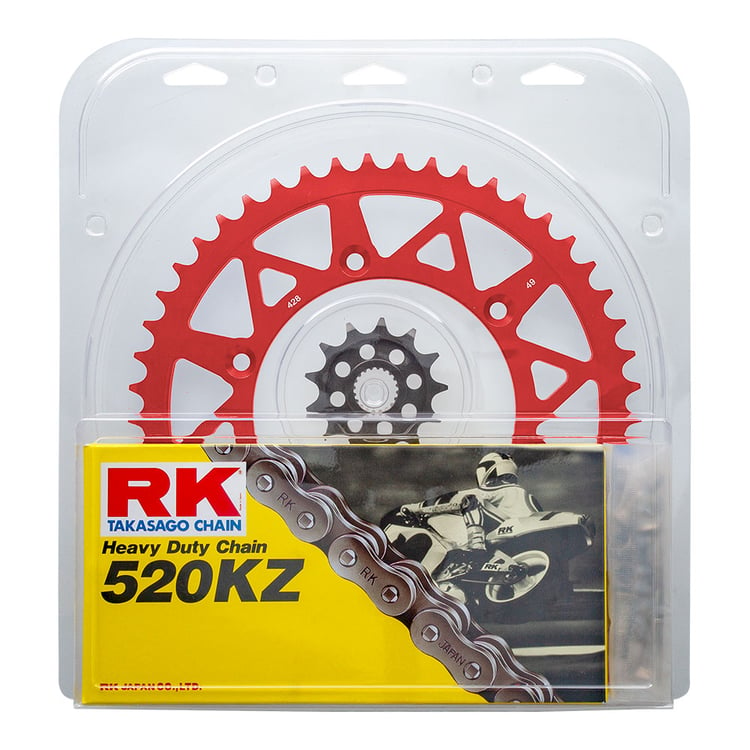 RK Lite Honda CR250R 92-07 Red 13/50 Chain & Sprocket Kit