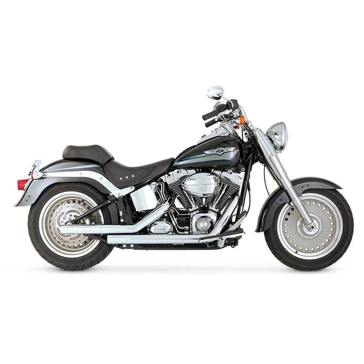 Vance & Hines Straightshots Softail 86-11 Chrome Full Exhaust System