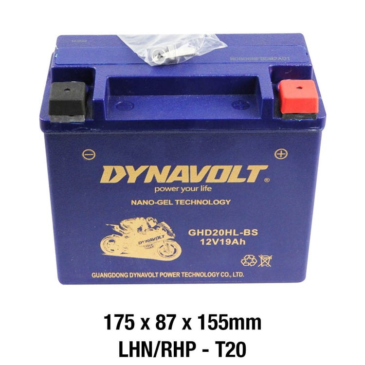 Dynavolt GHD20HL-BS Nano-Gel Battery