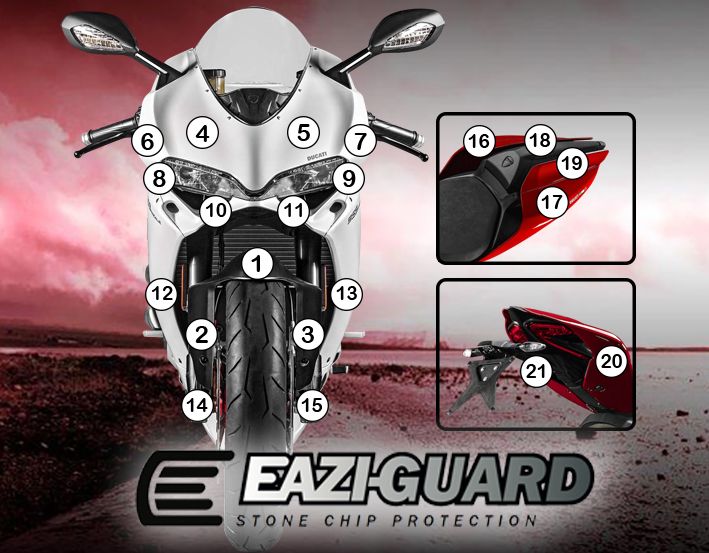 Eazi-Guard Ducati Panigale 1299 Gloss Paint Protection Film