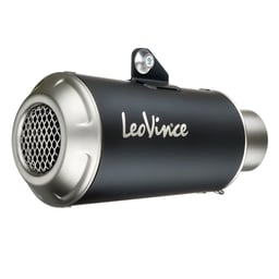 LeoVince LV-10 Aprilia RSV4 1100 RR / Factory / Tuono V4 21-22 Black Stainless Slip On Exhaust