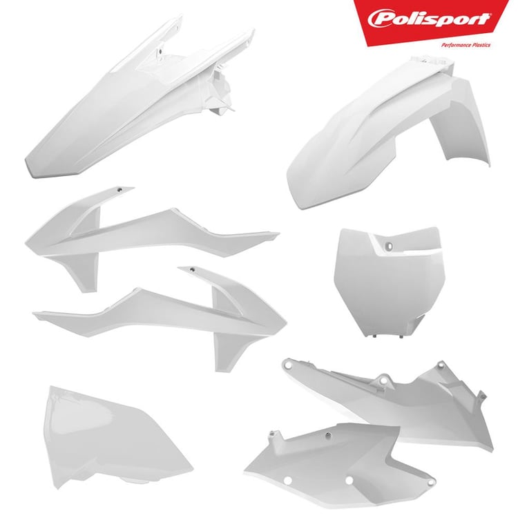 Polisport KTM EXC/EXC-F 17-19 White MX Plastic Kit