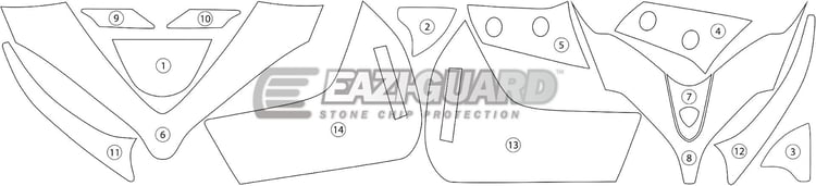 Eazi-Guard Ducati Multistrada 1260 1260S Matte Paint Protection Film