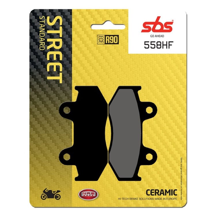 SBS Ceramic Front / Rear Brake Pads - 558HF