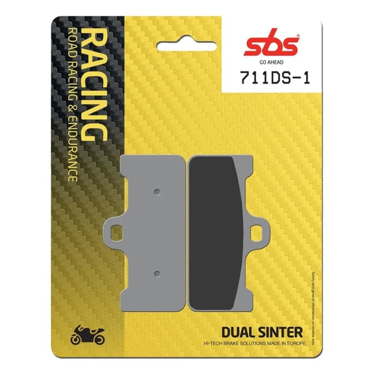 SBS Dual Sinter Racing Front Brake Pads - 711DS