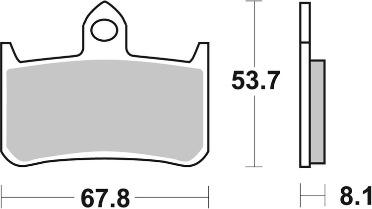 SBS Ceramic Front / Rear Brake Pads - 622HF