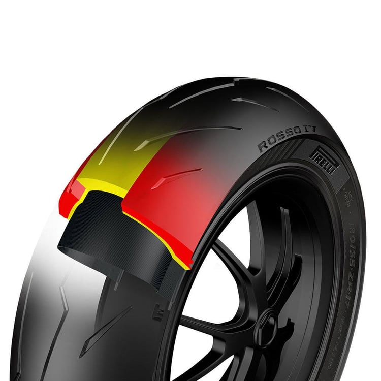 Pirelli Diablo Rosso IV 190/55ZR17 M/C (75W) TL Rear Tyre