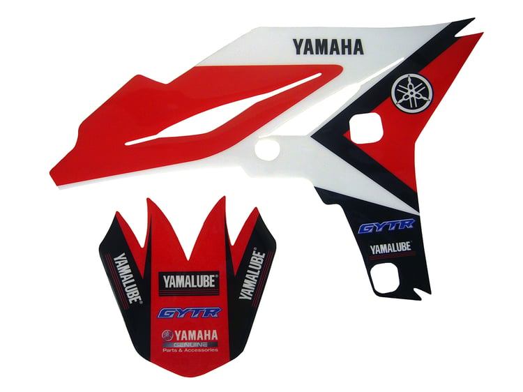 Yamaha GYTR YZ250F Red/White Tank Graphic Set