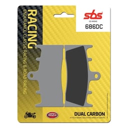 SBS Dual Carbon Racing Front Brake Pads - 686DC