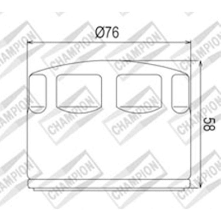 Champion COF465 (565) Oil Filter